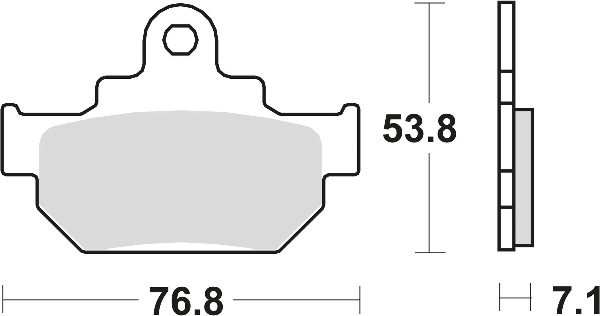 TRW Freed Pad MCB 550 Organic Standard