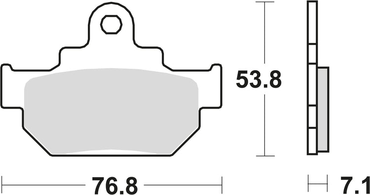 TRW Freed Pad MCB 550 Organic Standard