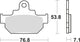 TRW Freed Pad MCB 550 Organic Standard