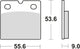 TRW Freed Pad McB 19 Standard organique