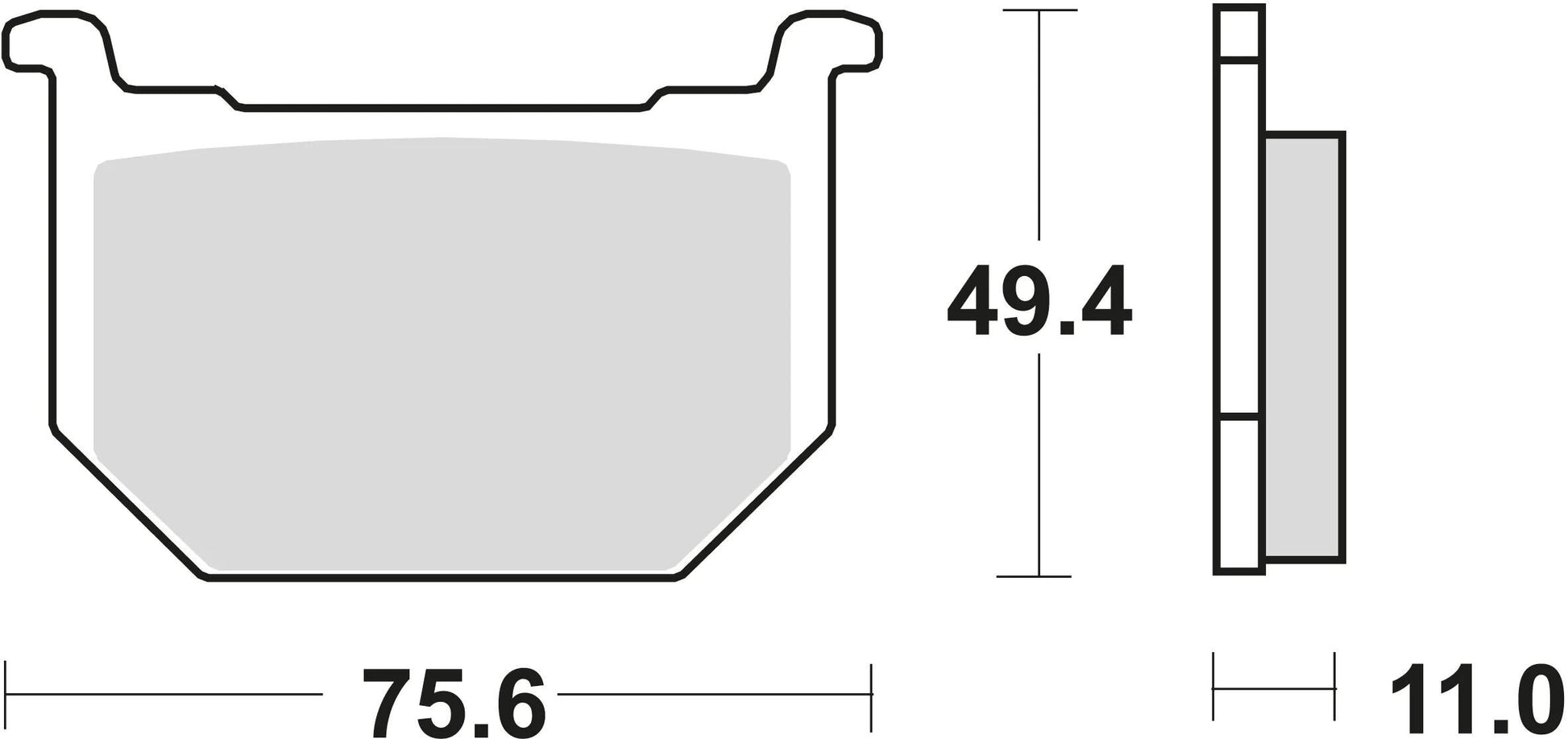 TRW Brake Pad MCB 509 Standard organique