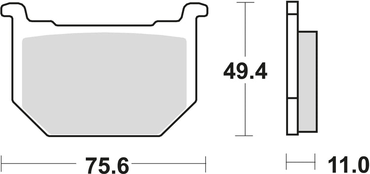 TRW Brake Pad MCB 509 Standard organique