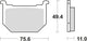 TRW Brake Pad MCB 509 Standard organique