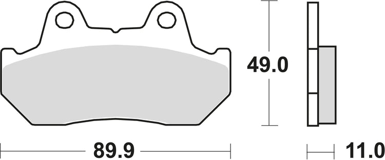 TRW Brake Pad MCB 512 Standard organique