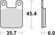 TRW Frein Pad MCB 535 EC Organic