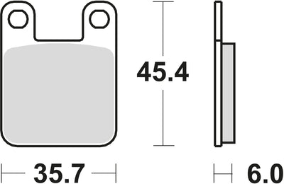 TRW Brake Pad MCB 535 Standard organique