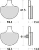 TRW Brake Pad McB 548 PC Organisation perf.comfort