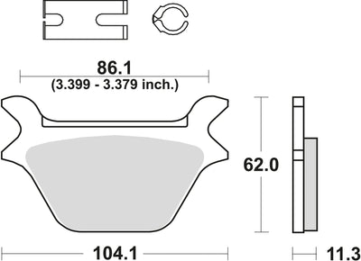 TRW Brake Pad McB 583 PC Organic perf.comfort