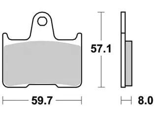 TRW Frein Pad McB 691 PC Organic perf.comfort