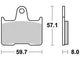 TRW Frein Pad McB 691 PC Organic perf.comfort
