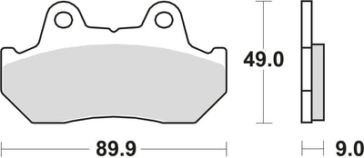 TRW Brake Pad MCB 544 Standard organique