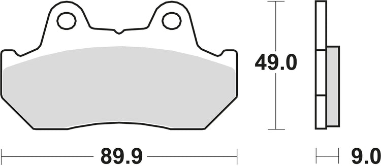 TRW Brake Pad MCB 544 Standard organique
