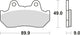 TRW Brake Pad MCB 544 Standard organique