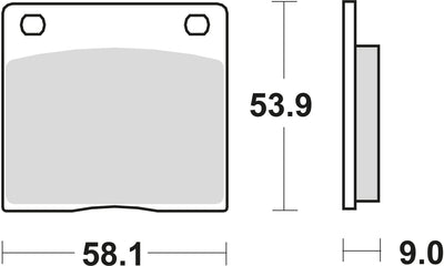 TRW Brake Pad McB 73 PC Organic Perf. confort