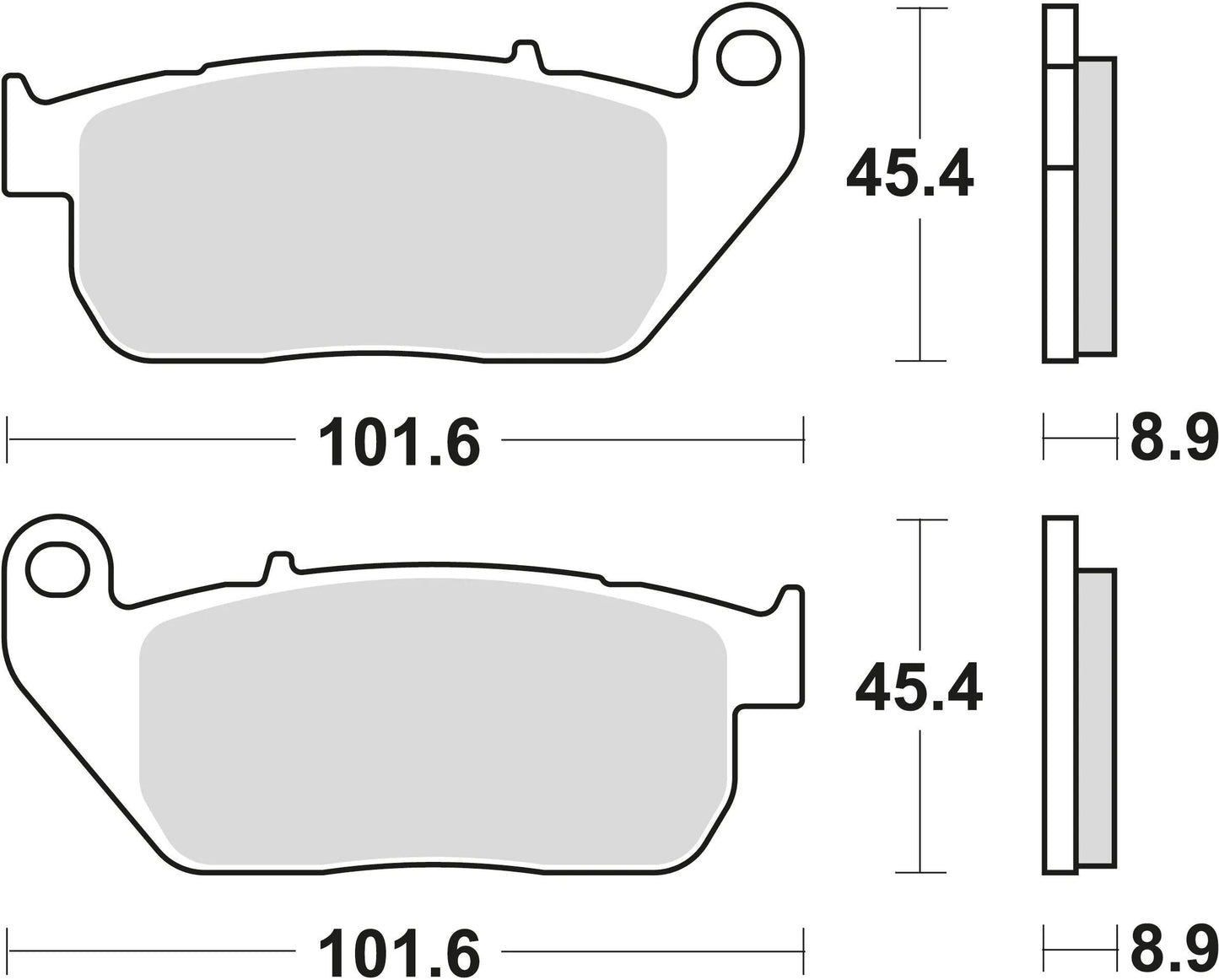 TRW Brake Pad MCB 753 PC Organic Perf. confort