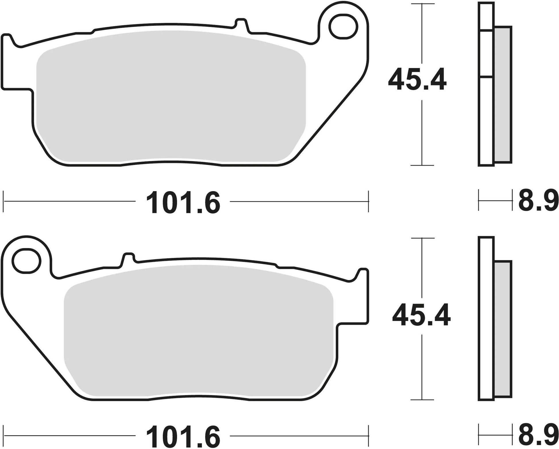 TRW Brake Pad MCB 753 PC Organic Perf. confort
