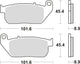 TRW Brake Pad MCB 753 PC Organic Perf. confort