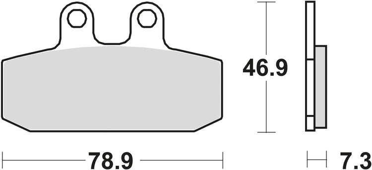 TRW Brake Pad MCB 557 Standard organique