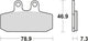 TRW Brake Pad MCB 557 Standard organique