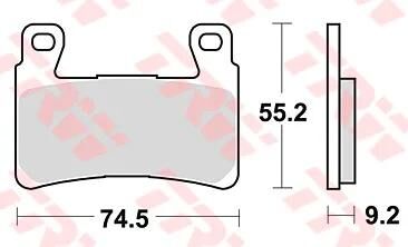TRW Brake Pad MCB 819 PC Organic Perf. confort