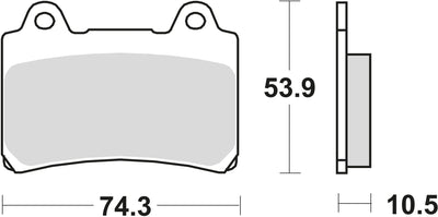 TRW Brake Pad MCB 559 Standard organique