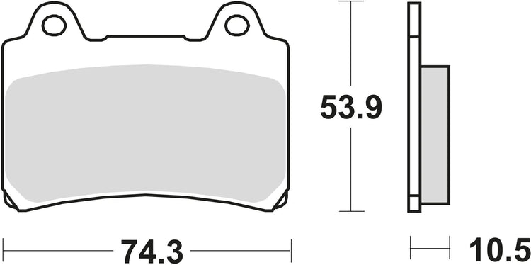 TRW Brake Pad MCB 559 Standard organique
