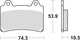 TRW Brake Pad MCB 559 Standard organique