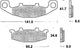 TRW Brake Pad MCB 569 Standard organique