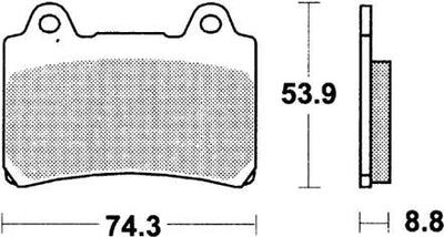TRW Brake Pad MCB 584 Standard organique
