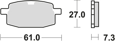 TRW Brake Pad MCB 590 Standard organique