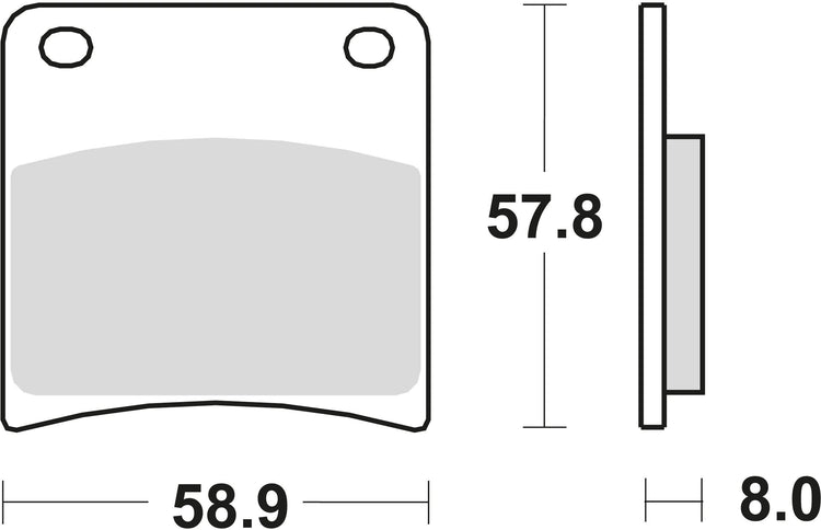 TRW Brake Pad MCB 591 Standard organique