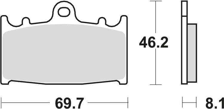 TRW Brake Pad MCB 602 Standard organique