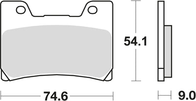 TRW Brake Pad MCB 622 Standard organique