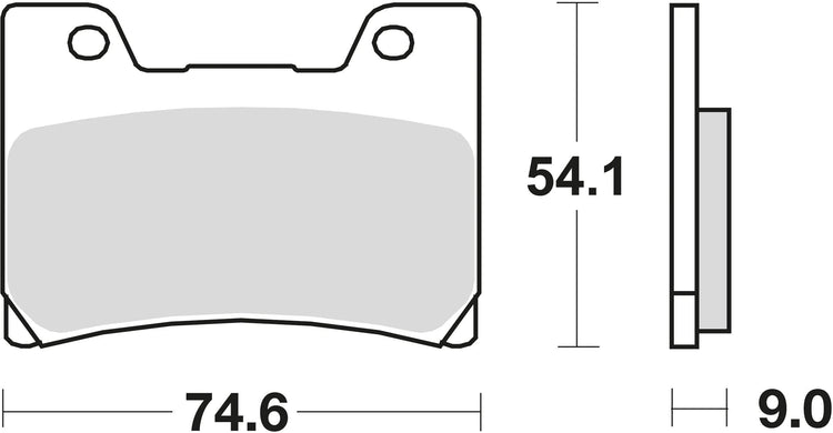 TRW Brake Pad MCB 622 Standard organique