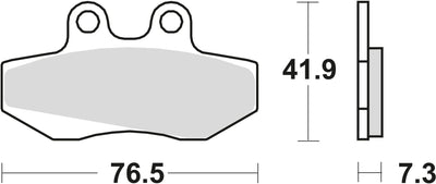 TRW Brake Pad MCB 629 Standard organique