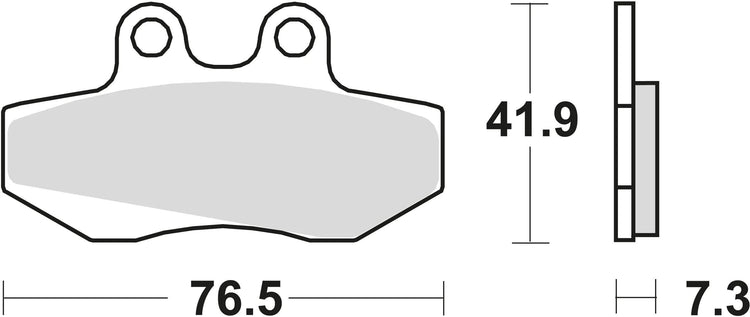 TRW Brake Pad MCB 629 Standard organique