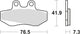 TRW Brake Pad MCB 629 Standard organique