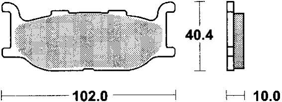 TRW Brake Pad MCB 640 Standard organique