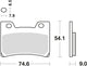 TRW Brake Pad MCB 642 Standard organique