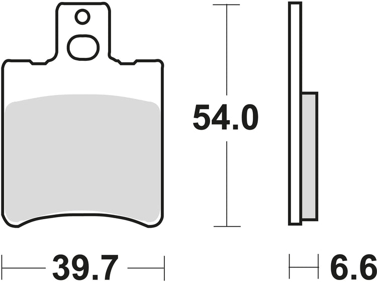 TRW Brake Pad MCB 644 Standard organique