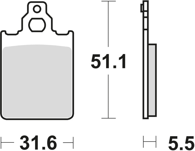 TRW Brake Pad MCB 651 Standard organique