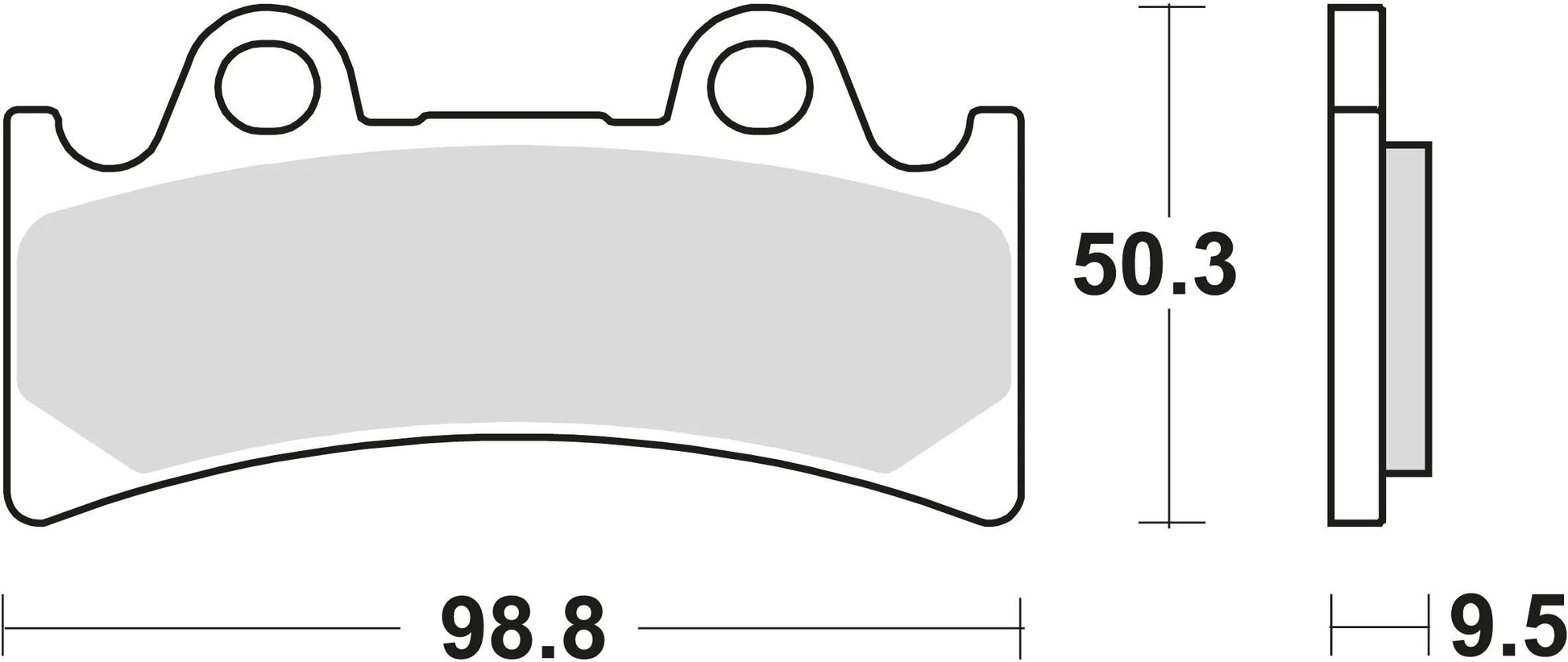 TRW Brake Pad McB 656 SV Métal fritté