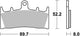 TRW Brake Pad MCB 659 Standard organique