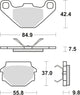 TRW Brake Pad McB 667 SI Metal fritté