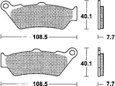 TRW Freed Pad MCB 671 Standard organique
