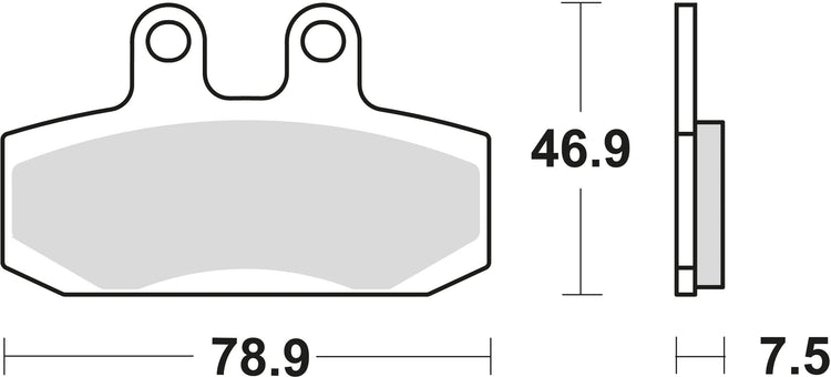 TRW Brake Pad MCB 673 Standard organique