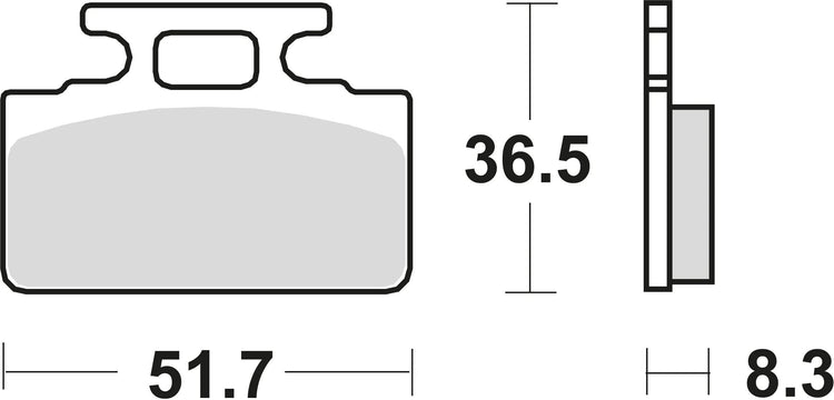TRW Brake Pad MCB 589 Standard organique