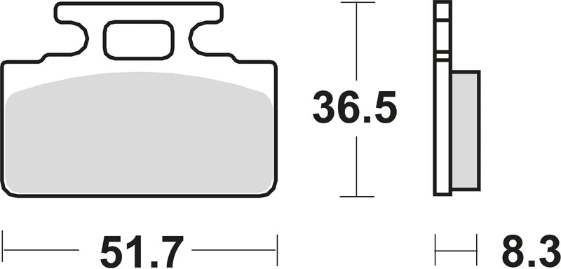 TRW Brake Pad MCB 589 Standard organique