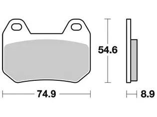TRW Brake Pad MCB 713 Standard organique