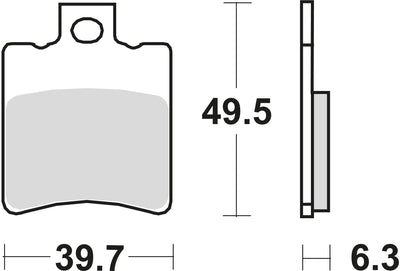 TRW Brake Pad MCB 674 Standard organique